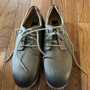 Johnson & Murphy McGuffy plain toe leather sneakers tan.